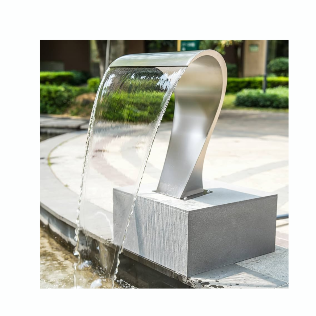 Stainless Steel Sheer Descent Water Curtain Cascade